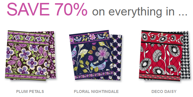 Vera Bradley countdown to Cyber Monday - 70% off select - Mashup Mom