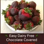 Chocolate Covered Strawberries (Dairy-Free, Vegan, Paleo) • One Lovely Life