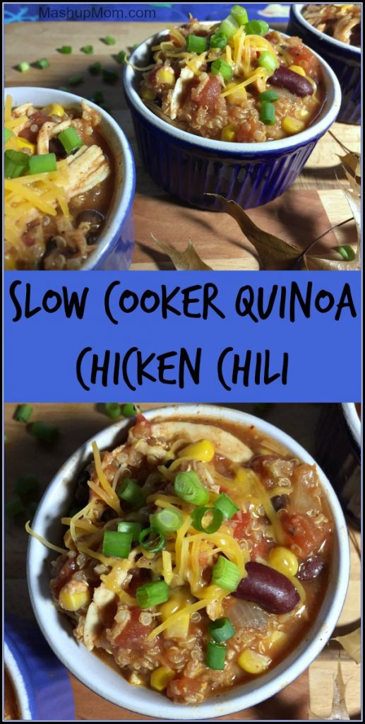 Slow Cooker Quinoa Chicken Chili