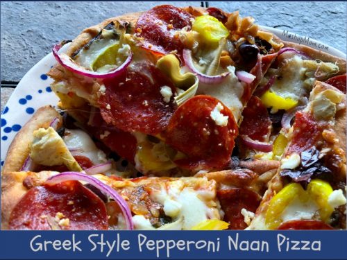 Pepperoni Naan Pizza (5-ingredients!) - Chelsea's Messy Apron