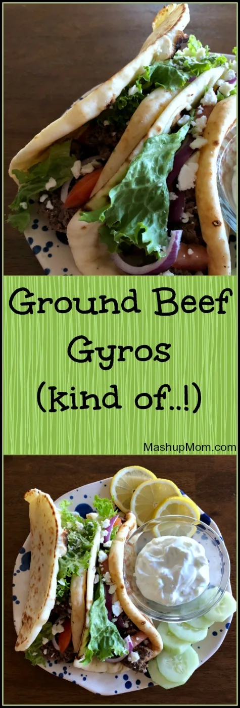 Ground Beef Gyros (Smash Gyros!)