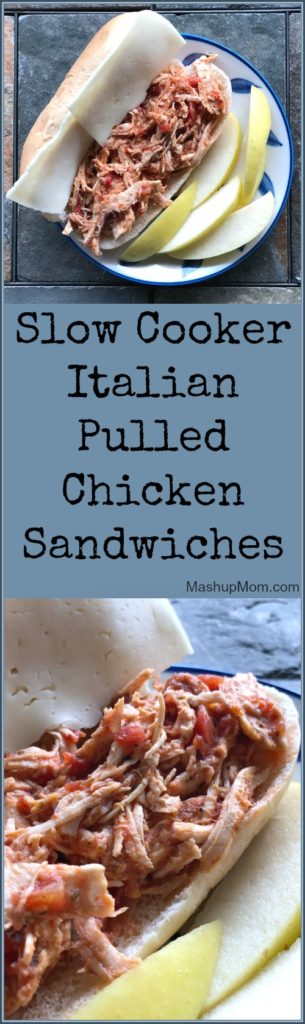 Slow Cooker Italian Pulled Chicken Sandwiches 3866