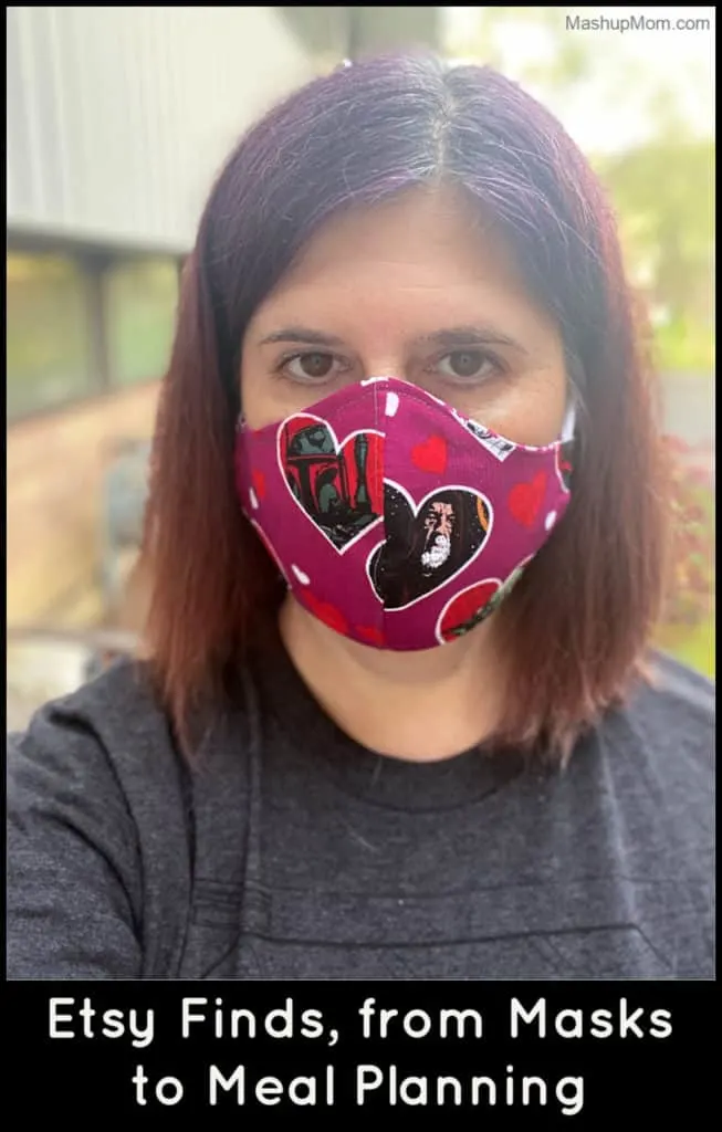 Customized Star Wars face mask from Etsy