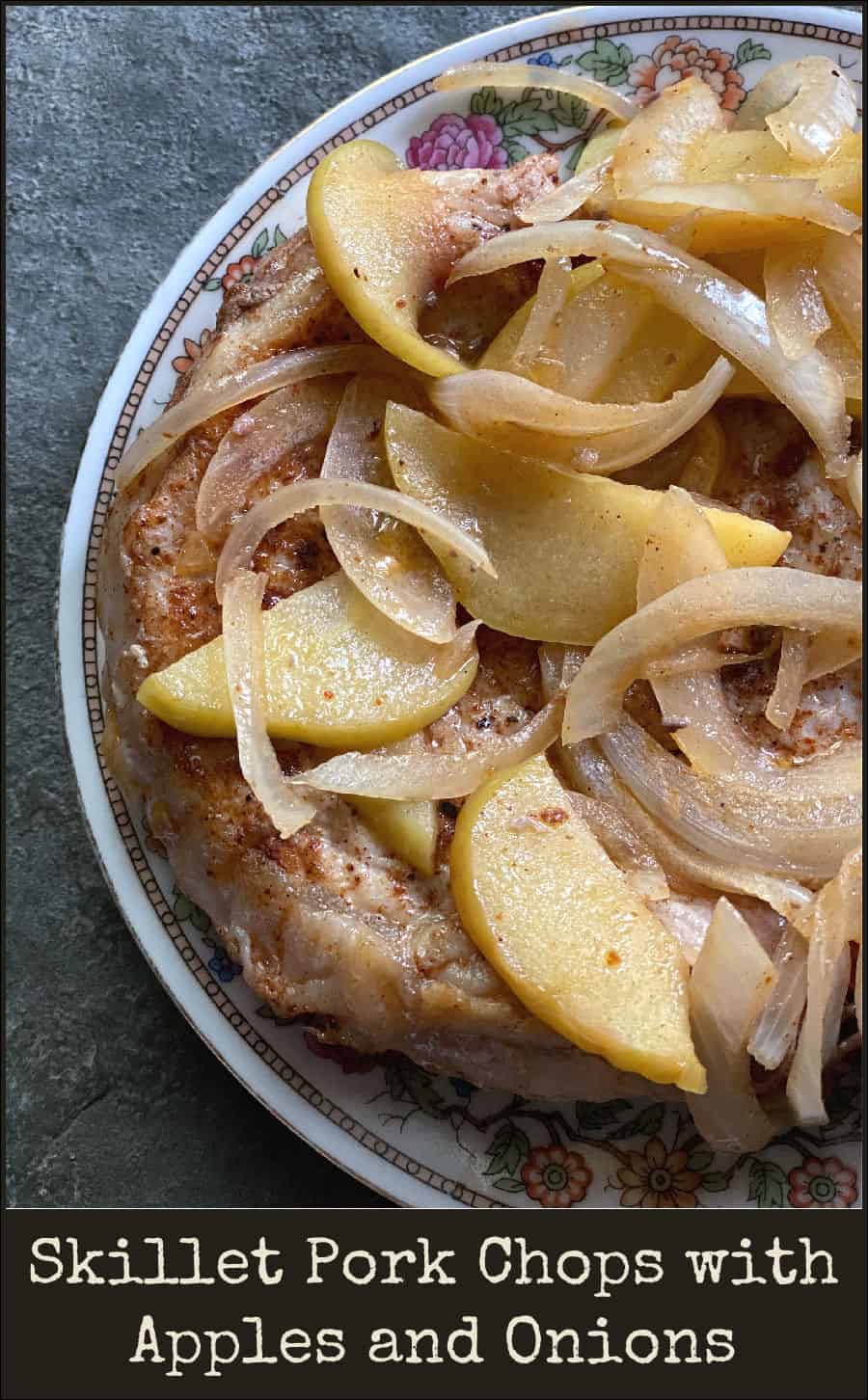 Skillet Pork Chops with Apples and Onions