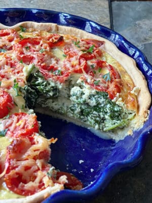 Spinach Ricotta Quiche