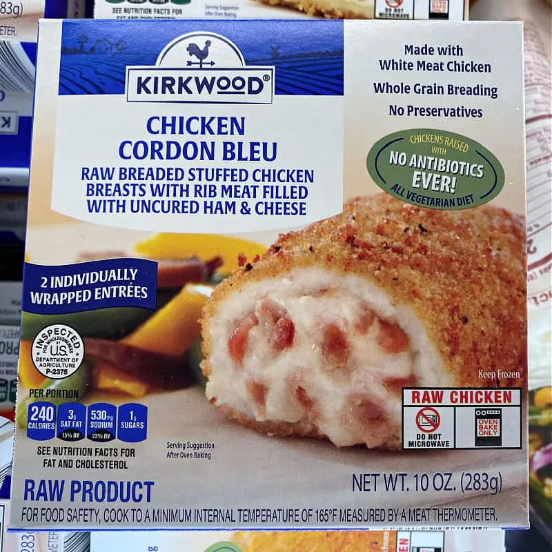 chicken cordon bleu at aldi