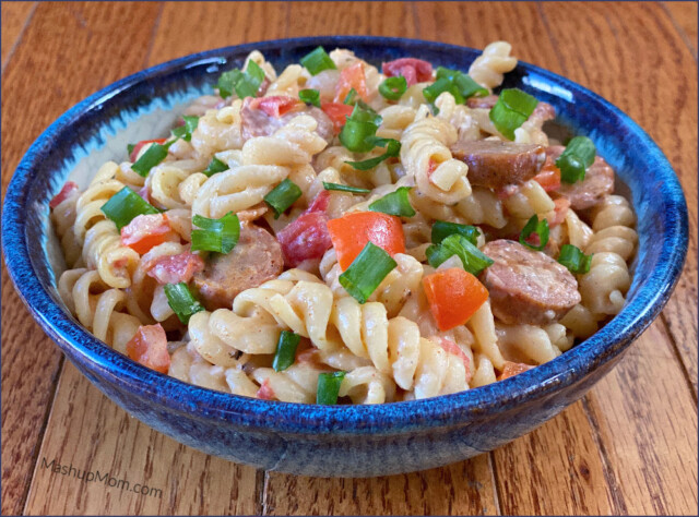 One Pot Creamy Andouille Sausage Pasta