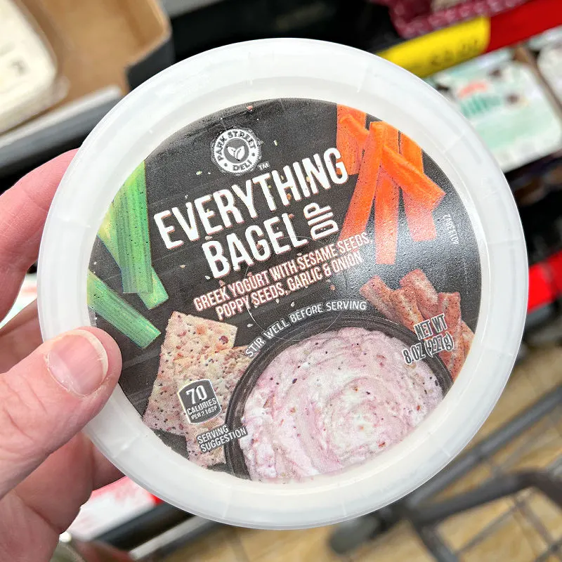 everything bagel dip at aldi