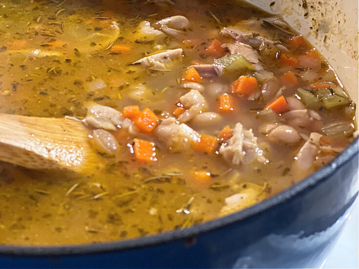 Rosemary Chicken & White Bean Soup