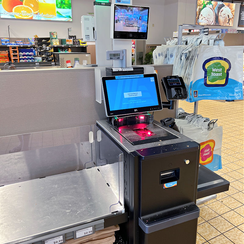 Self Checkout At ALDI