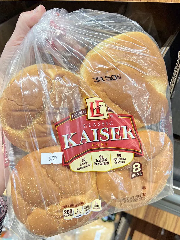 kaiser buns at aldi