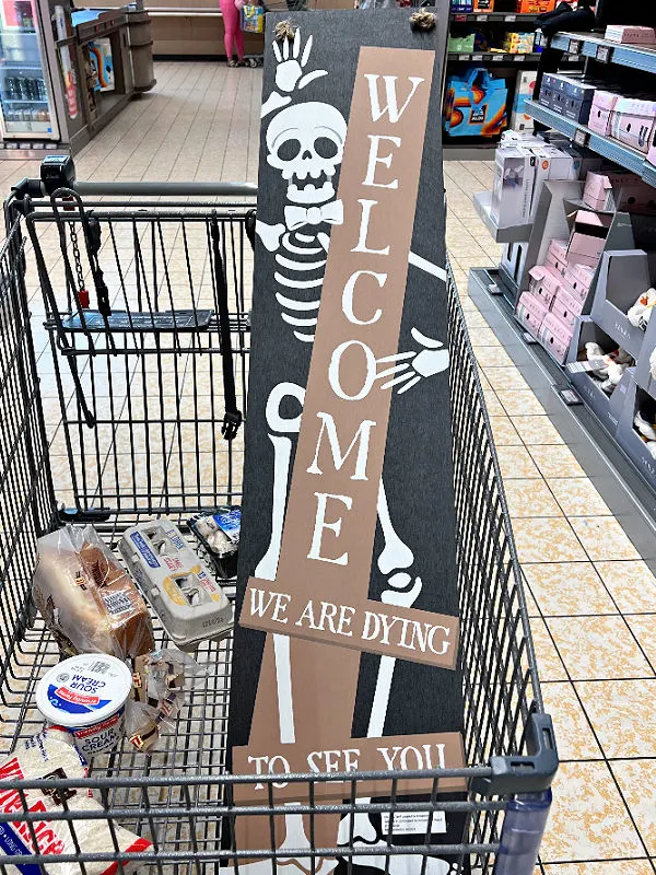 Halloween porch sign